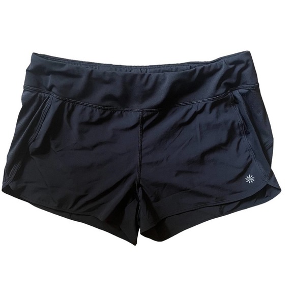Athleta Pants - Athleta women’s lined black athletic running shorts size large